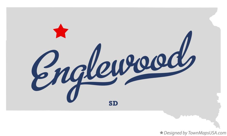 Map of Englewood South Dakota SD