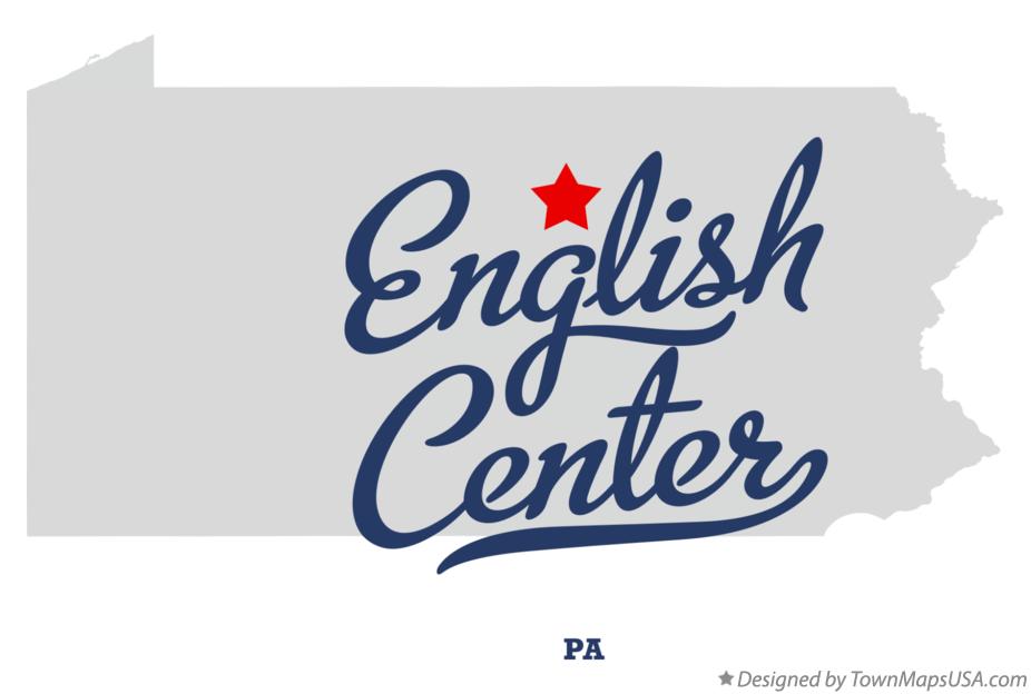 Map of English Center Pennsylvania PA