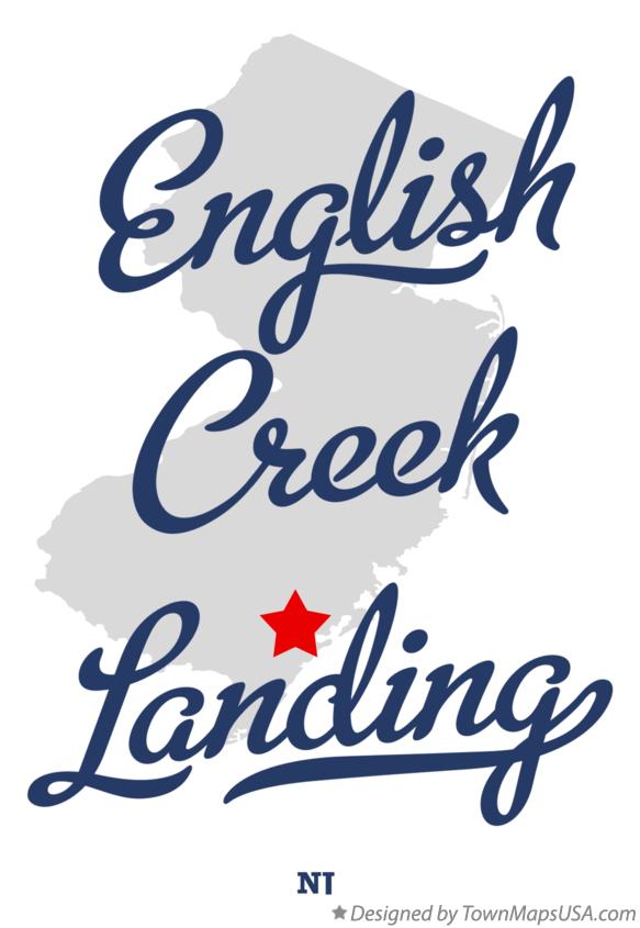 Map of English Creek Landing New Jersey NJ