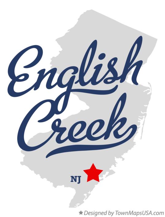 Map of English Creek New Jersey NJ