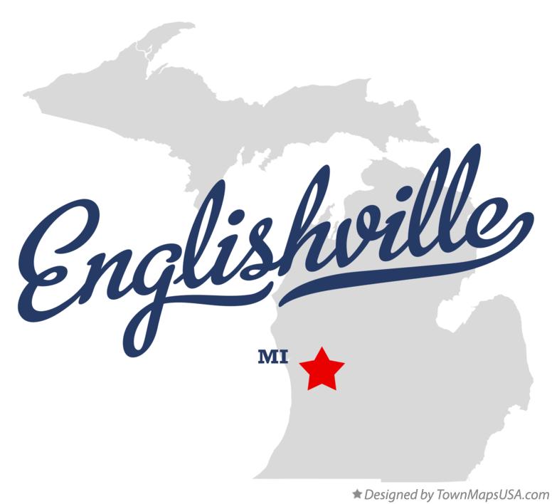 Map of Englishville Michigan MI