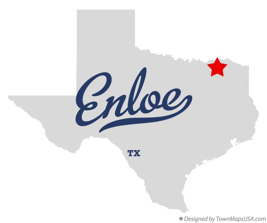 Map of Enloe Texas TX