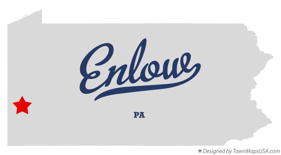 Map of Enlow Pennsylvania PA