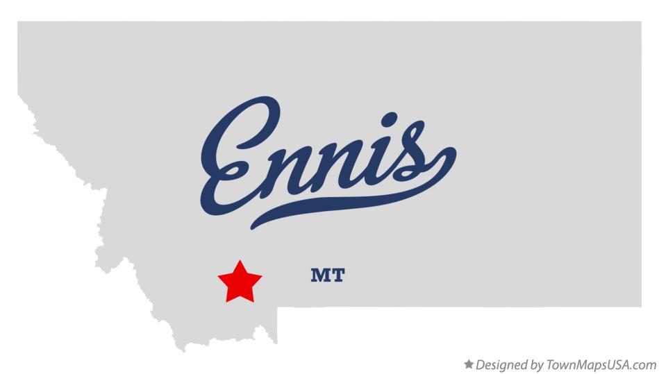 Map of Ennis Montana MT