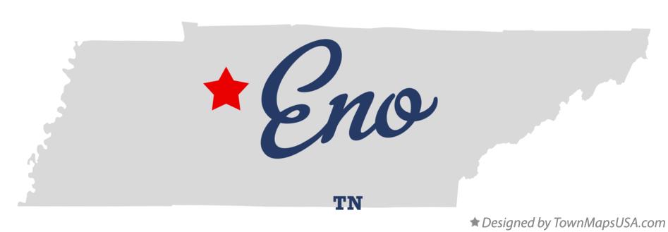 Map of Eno Tennessee TN