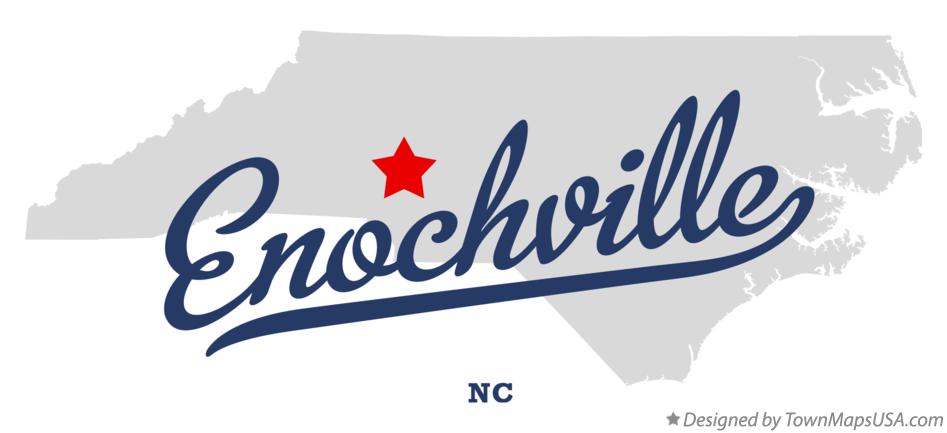 Map of Enochville North Carolina NC