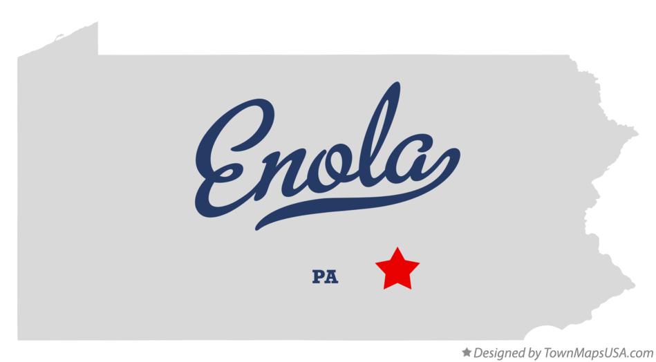 Map of Enola Pennsylvania PA