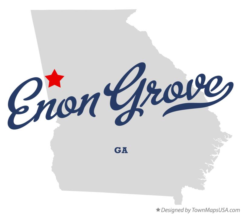 Map of Enon Grove Georgia GA
