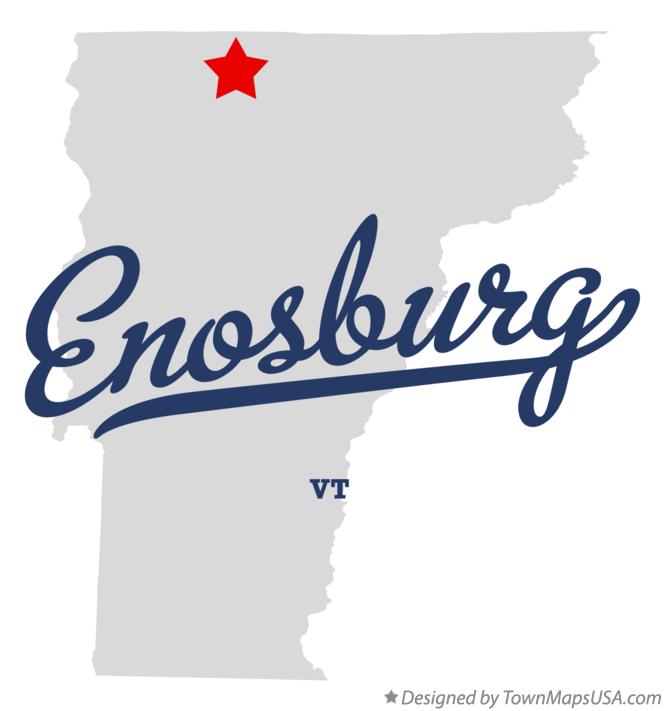Map of Enosburg Vermont VT