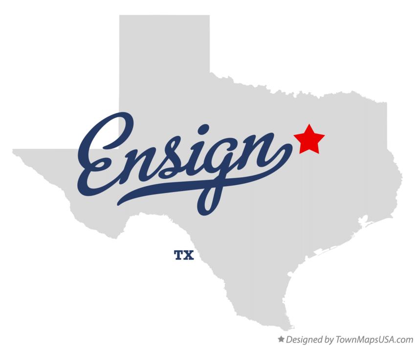Map of Ensign Texas TX