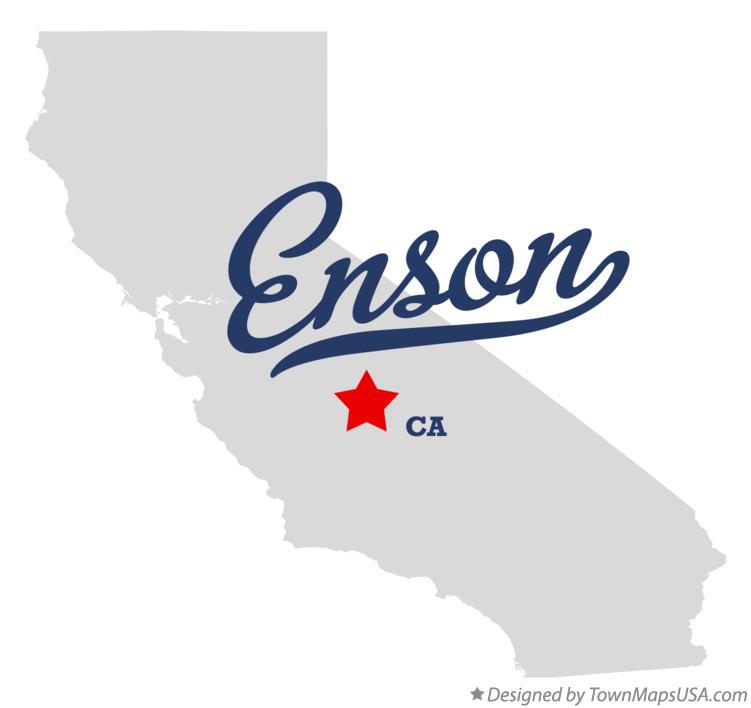 Map of Enson California CA
