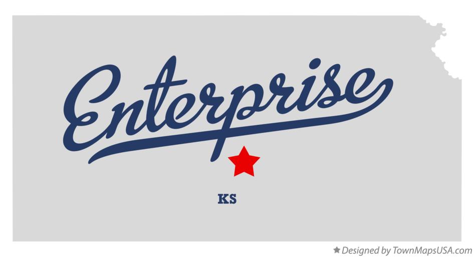 Map of Enterprise Kansas KS