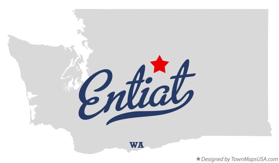 Map of Entiat Washington WA