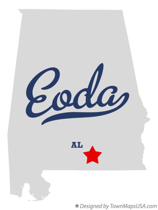 Map of Eoda Alabama AL