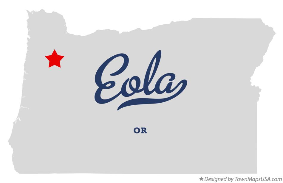 Map of Eola Oregon OR