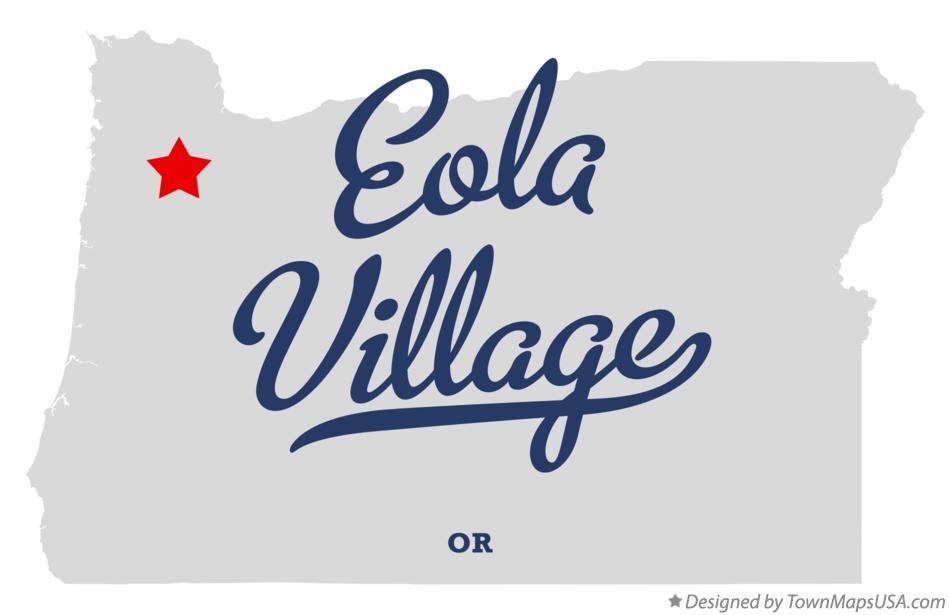 Map of Eola Village Oregon OR