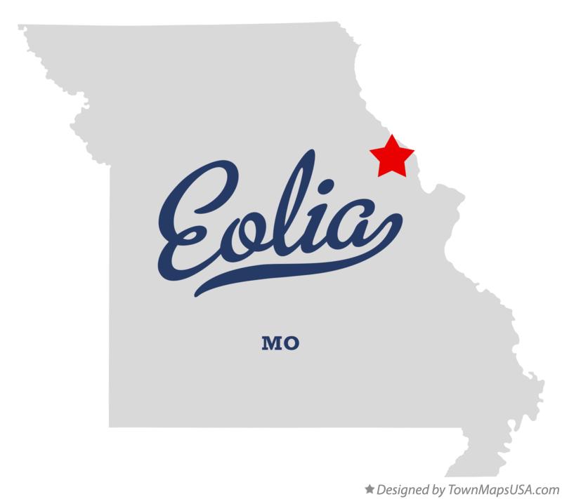 Map of Eolia Missouri MO