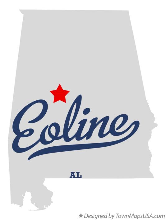 Map of Eoline Alabama AL