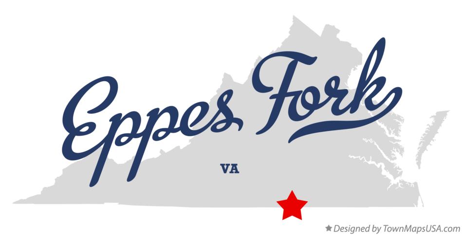 Map of Eppes Fork Virginia VA