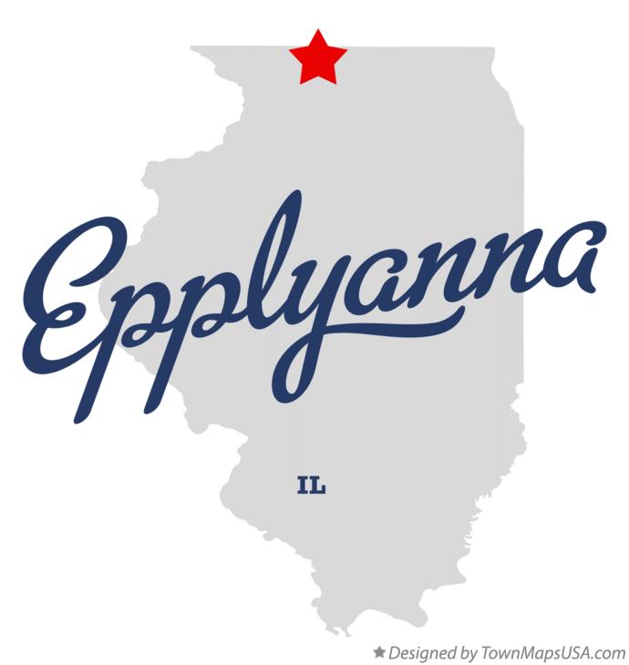Map of Epplyanna Illinois IL