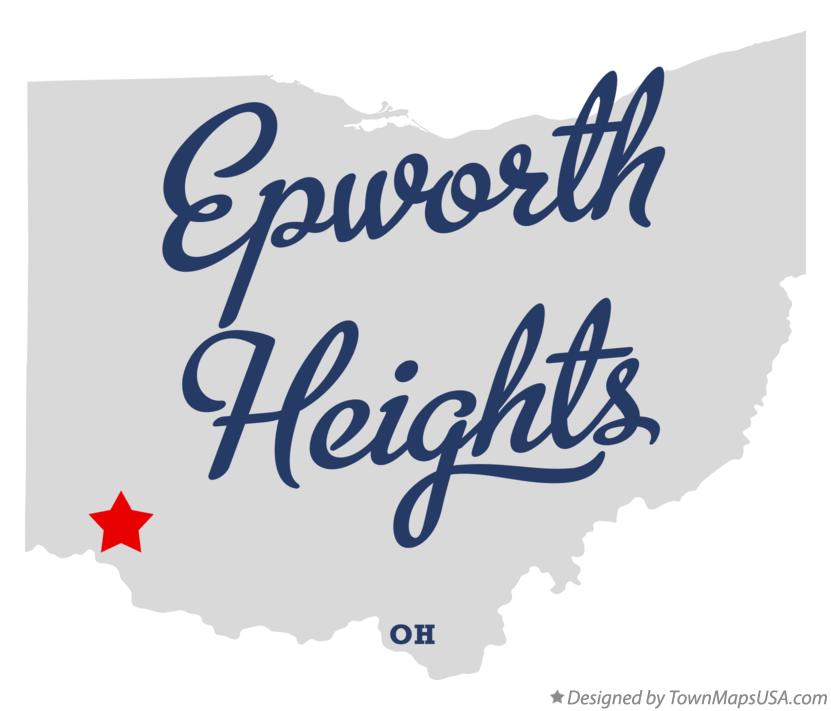 Map of Epworth Heights Ohio OH