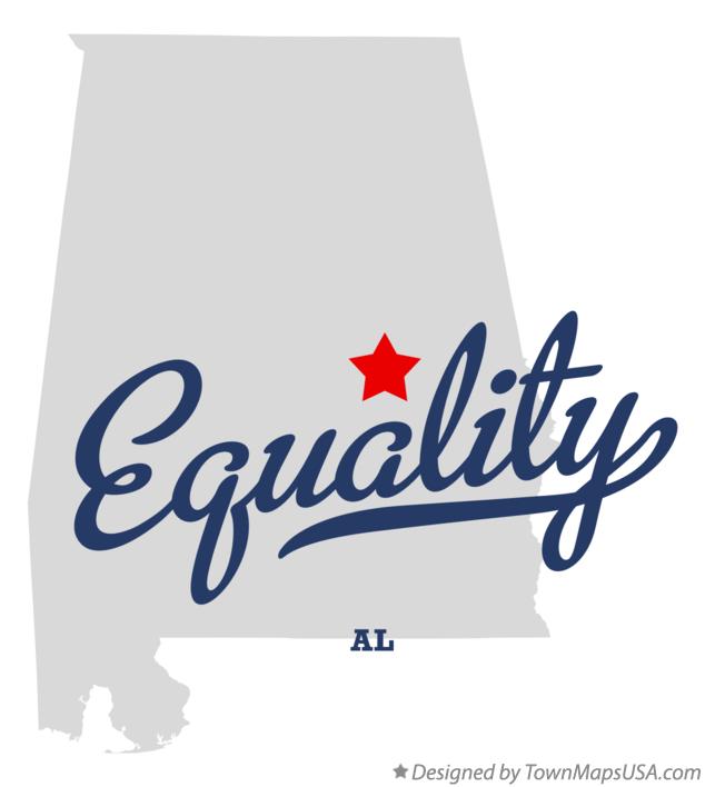 Map of Equality Alabama AL