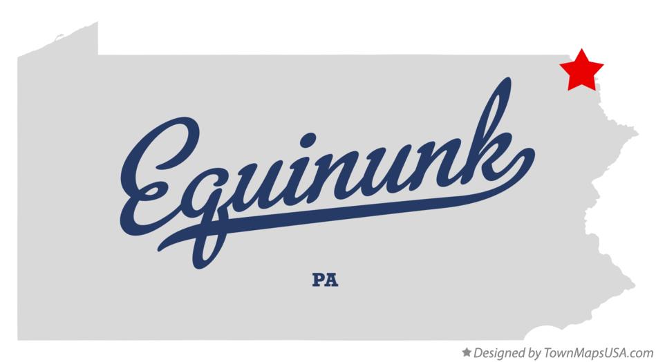 Map of Equinunk Pennsylvania PA