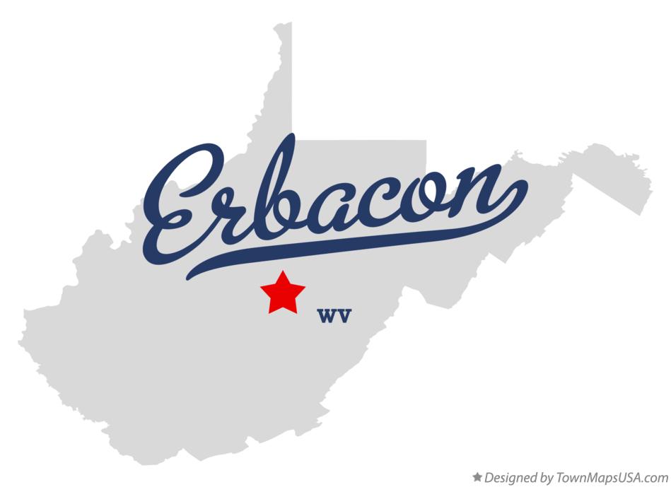 Map of Erbacon West Virginia WV