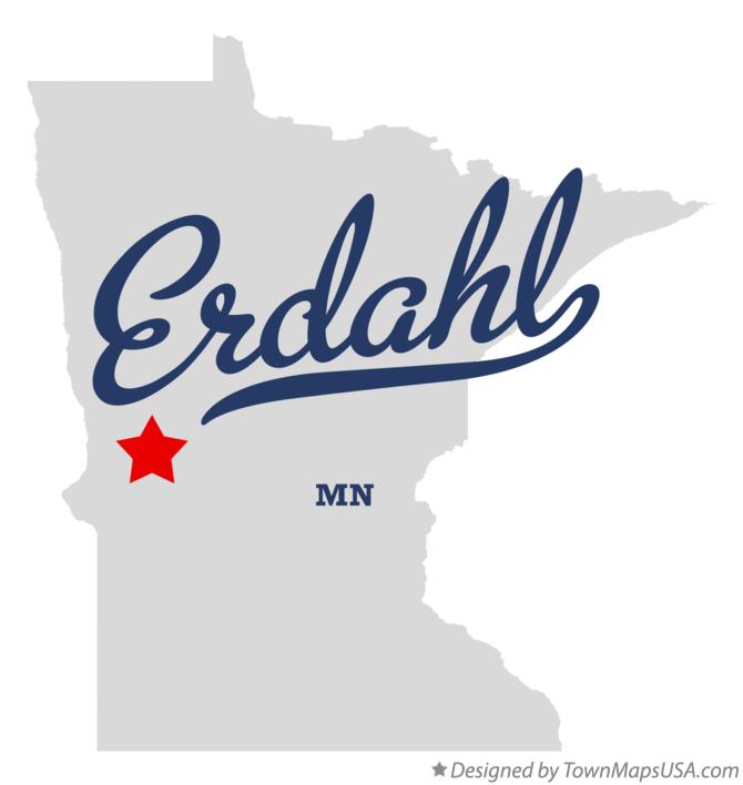 Map of Erdahl Minnesota MN