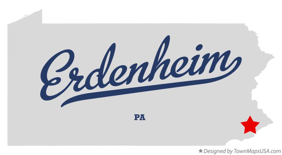 Map of Erdenheim Pennsylvania PA
