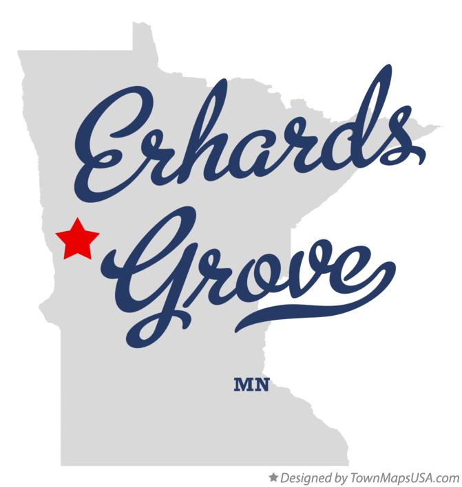 Map of Erhards Grove Minnesota MN