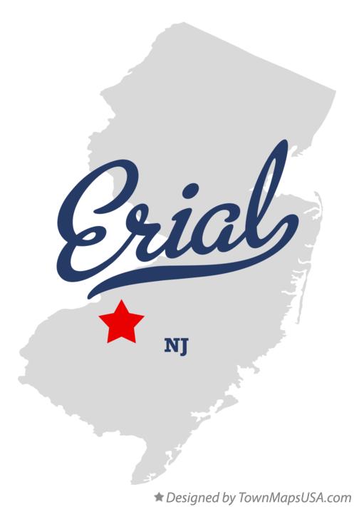 Map of Erial New Jersey NJ