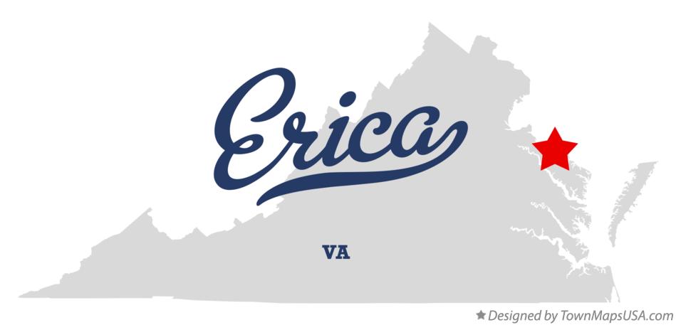 Map of Erica Virginia VA