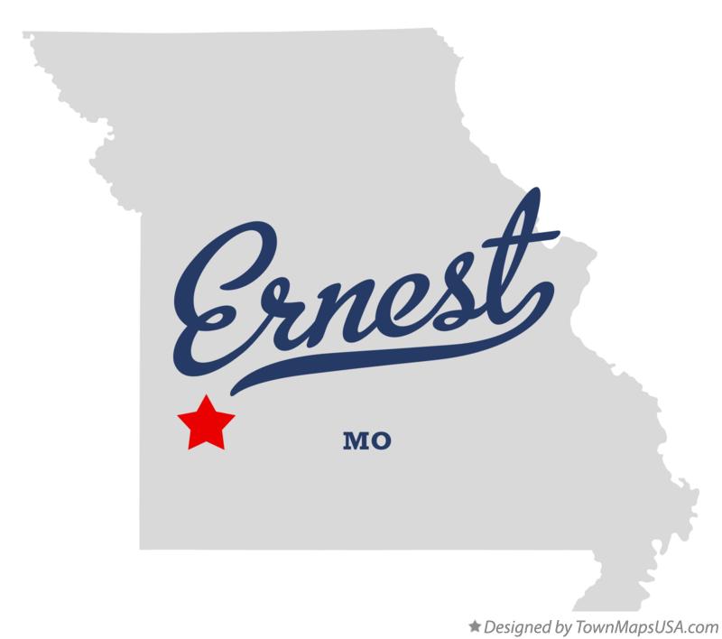 Map of Ernest Missouri MO