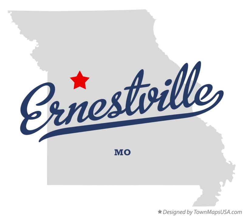 Map of Ernestville Missouri MO