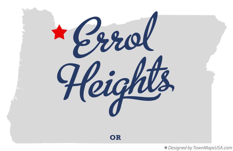 Map of Errol Heights Oregon OR