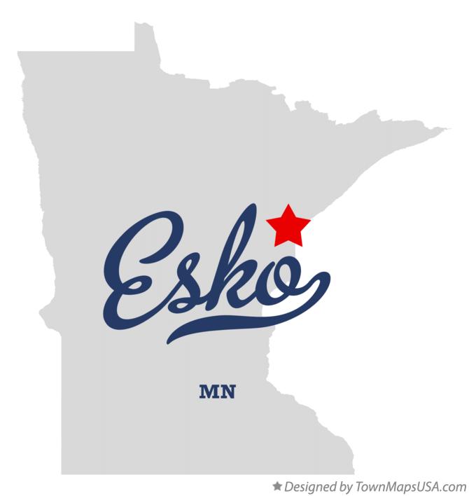 Map of Esko Minnesota MN
