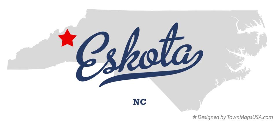 Map of Eskota North Carolina NC