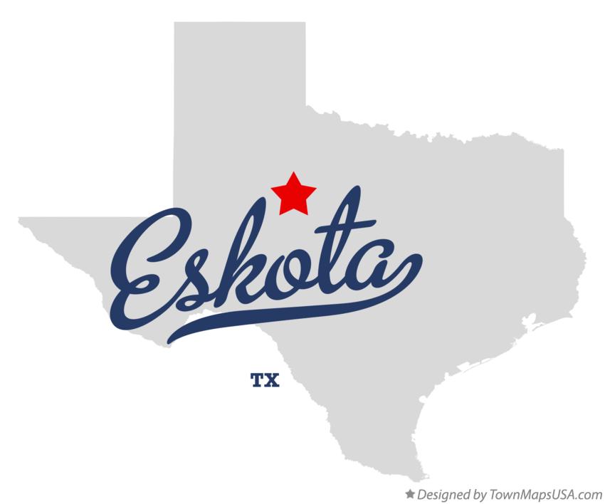 Map of Eskota Texas TX