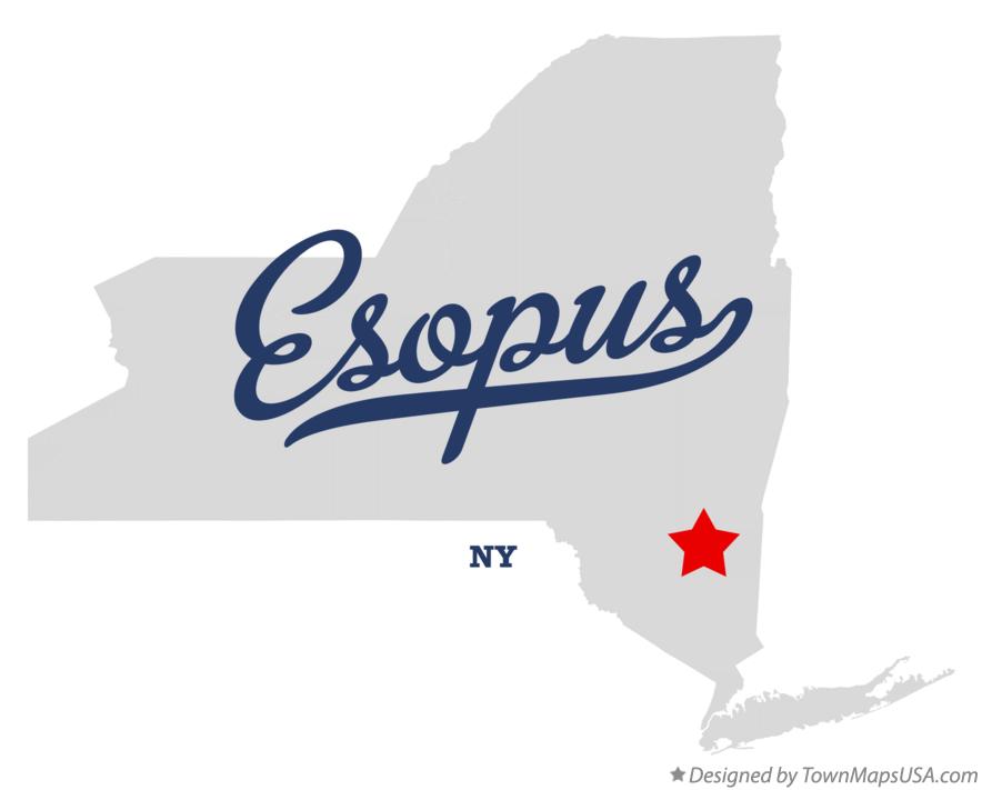 Map of Esopus New York NY