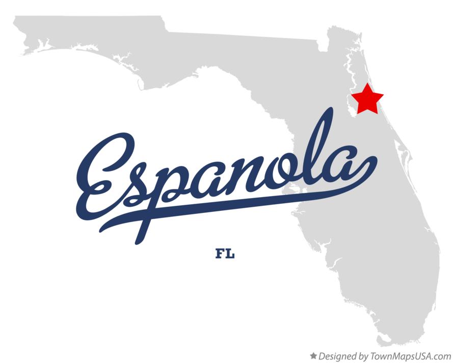 Map of Espanola Florida FL