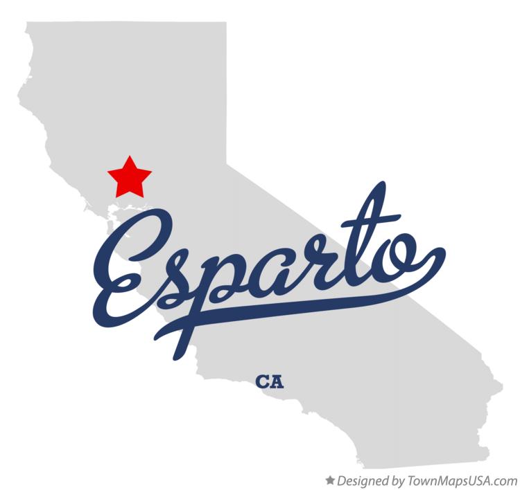 Map of Esparto California CA