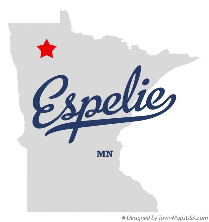 Map of Espelie Minnesota MN