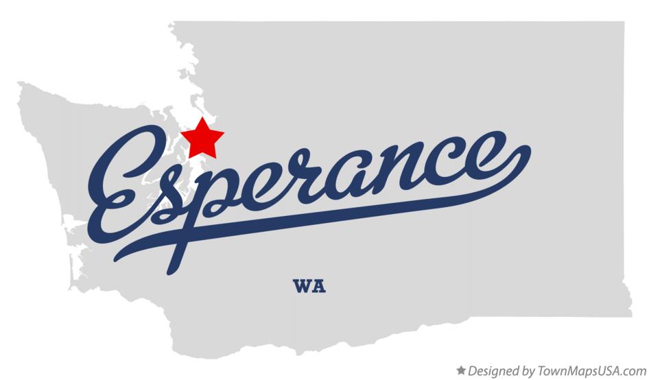 Map of Esperance Washington WA
