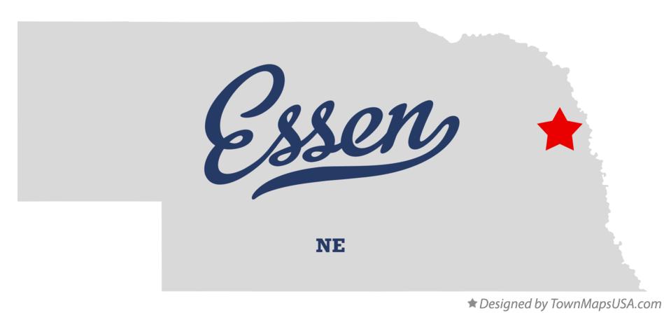 Map of Essen Nebraska NE