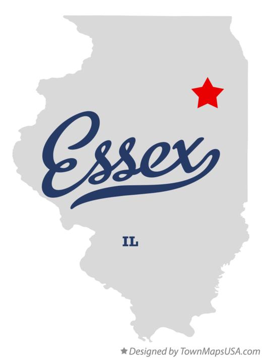 Map of Essex Illinois IL