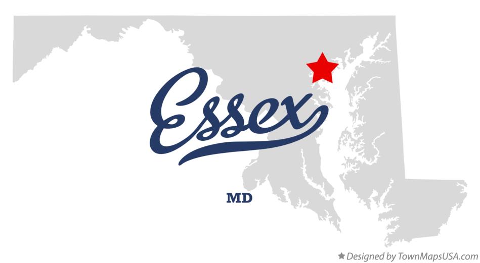 Map of Essex Maryland MD