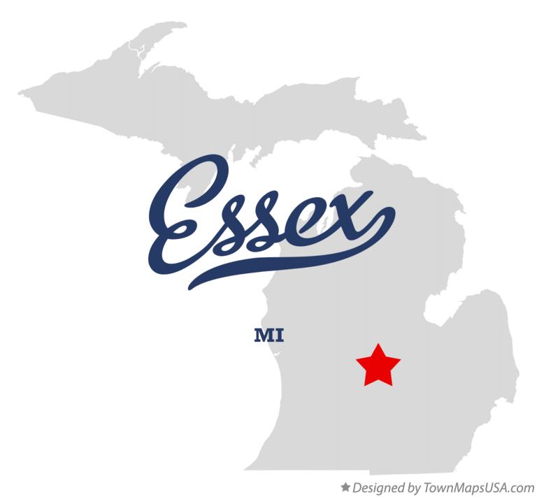 Map of Essex Michigan MI