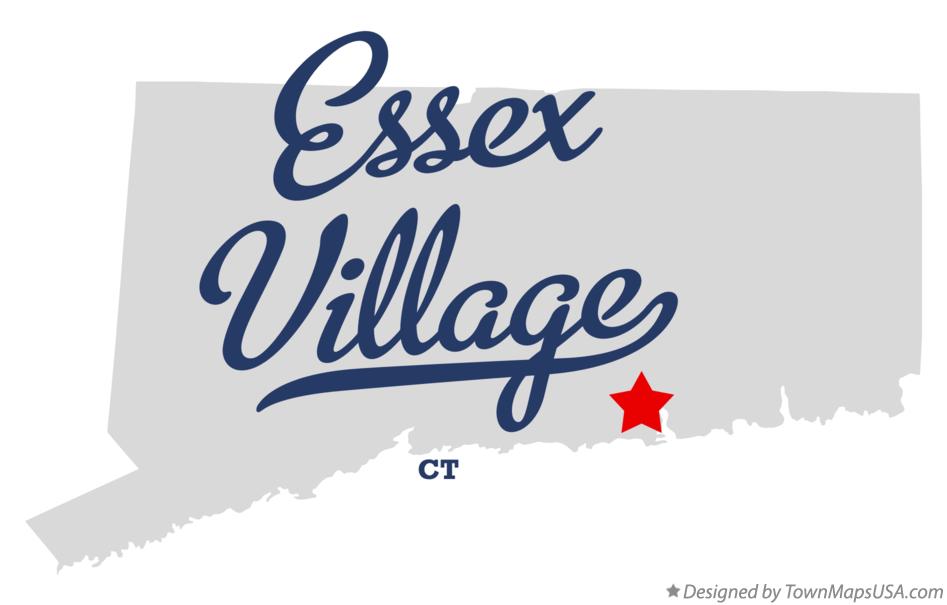 Map of Essex Village Connecticut CT