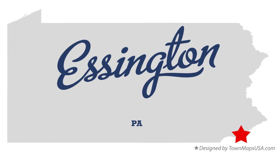 Map of Essington Pennsylvania PA